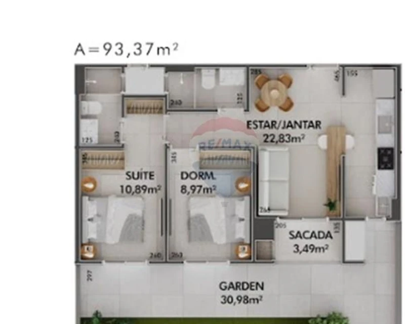 Apartamento de 2 Dormitórios à Venda em Cacupé, Florianópolis — Estrada Haroldo Soares Glavan